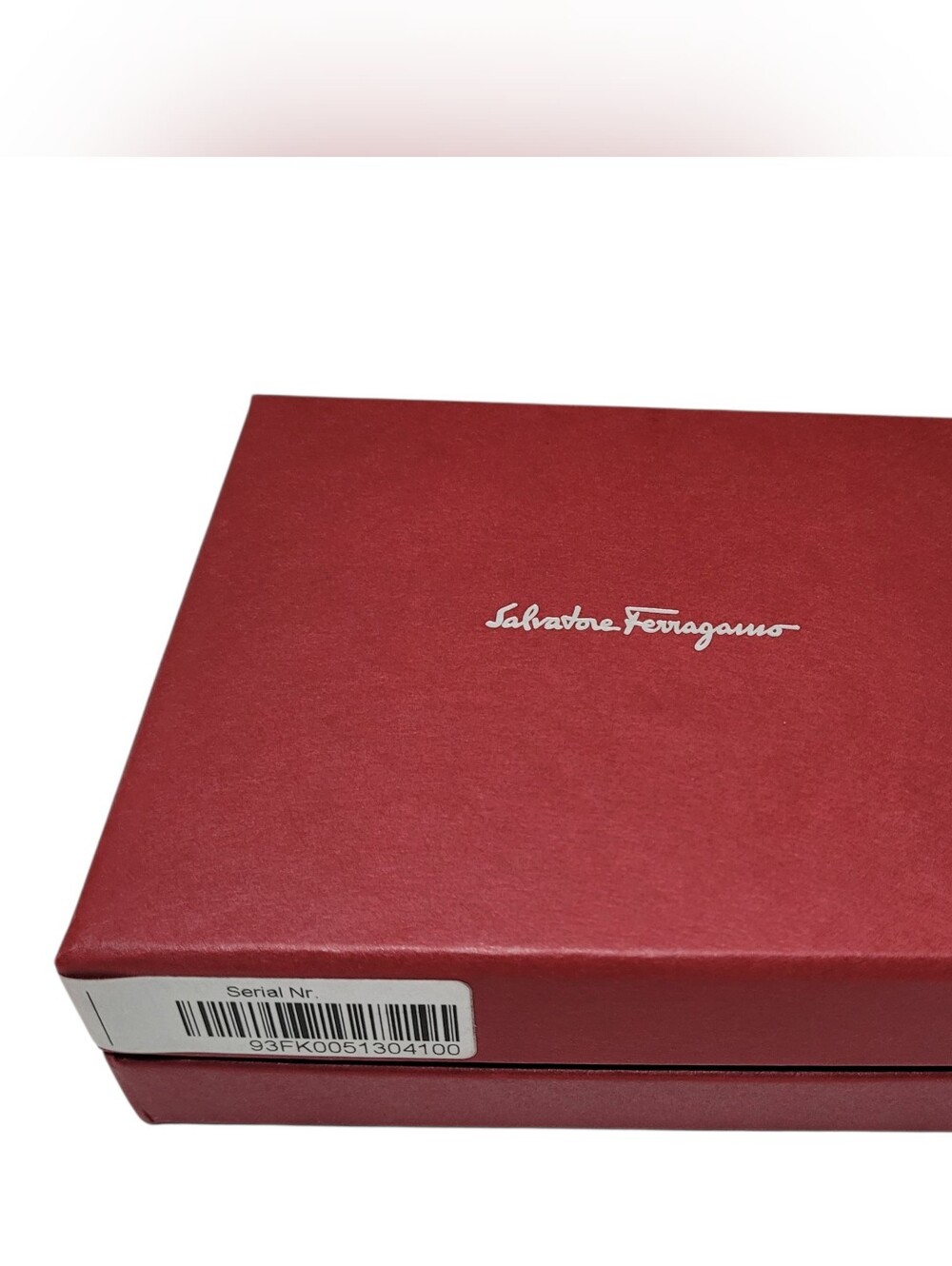 Salvatore Ferragamo Gift Box Empty Red Jewelry Decorative Storage Logo 5.75 x 5